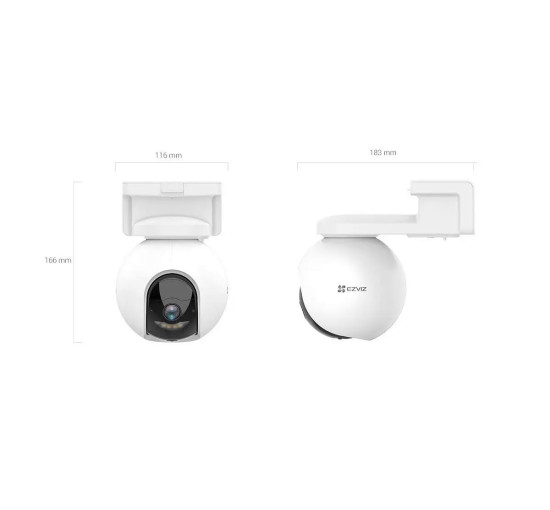 Панорамная 360° Wi-Fi-камера Ezviz CB8 2k с питанием от батареи белая Б/У (my-11155)