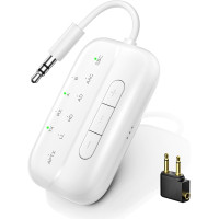 Передавач та приймач SONRU B101 Bluetooth 5.3 аудіо адаптер 2-в-1 білий (my-8122)