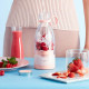 Портативний блендер Fresh Juice для свіжого соку 350 мл 50 Вт USB-рожевий, що перезаряджається (my-11012)