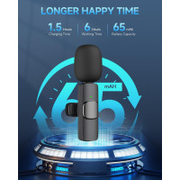 Профессиональный беспроводной петличный микрофон Caiord K3 черный (my-6114)