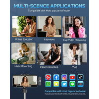 Профессиональный беспроводной петличный микрофон Caiord K3 черный (my-6114)