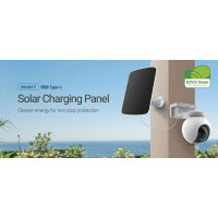 Солнечная панель для аккумуляторных камер, 4,2 Вт, USB-C Ezviz CS-CMT-Solar Panel F (my-11004)