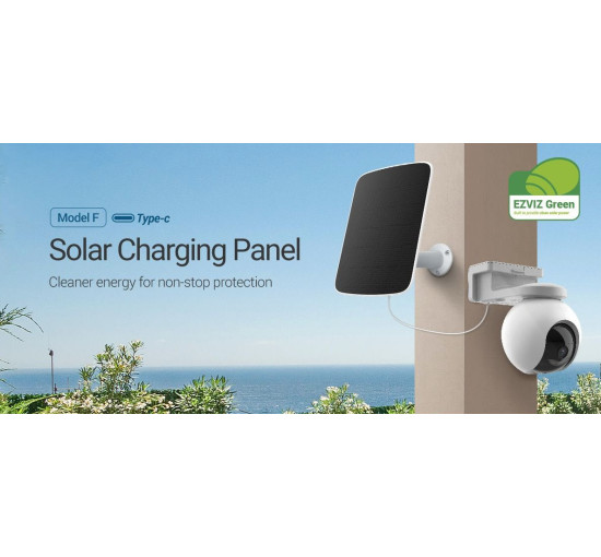 Солнечная панель для аккумуляторных камер, 4,2 Вт, USB-C Ezviz CS-CMT-Solar Panel F (my-11004)