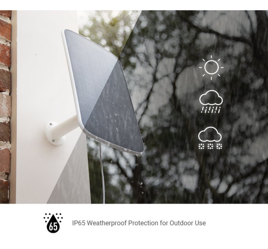 Солнечная панель для аккумуляторных камер, 4,2 Вт, USB-C Ezviz CS-CMT-Solar Panel F (my-11004)