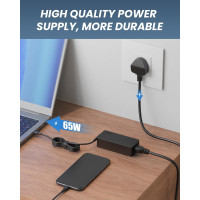 Зарядний пристрій Polerty USB C/TYPE C потужністю 65 Вт (my-8073)