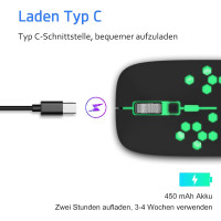 Бездротова Bluetooth-миша AE WISH ANEWISH чорний (my-6138)