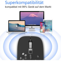 Беспроводная Bluetooth-мышь AE WISH ANEWISH черный (my-6138)