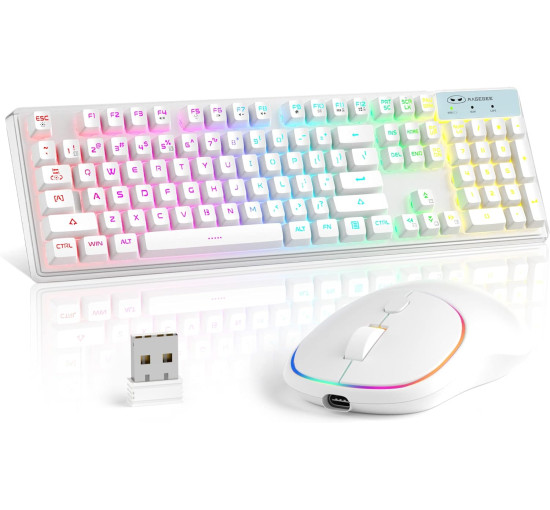 Бездротова ігрова клавіатура та миша в комплекті MageGee V550 2.4G (my-6048)