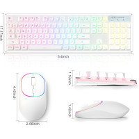 Беспроводная игровая клавиатура и мышь в комплекте MageGee V550 2.4G  (my-6048)