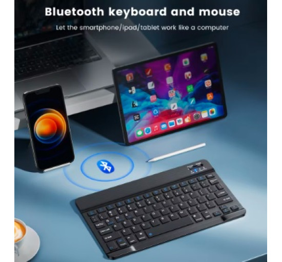 Беспроводная клавиатура Bluetooth для Android, IOS, Windows Mini 78-клавишная (my-11151)