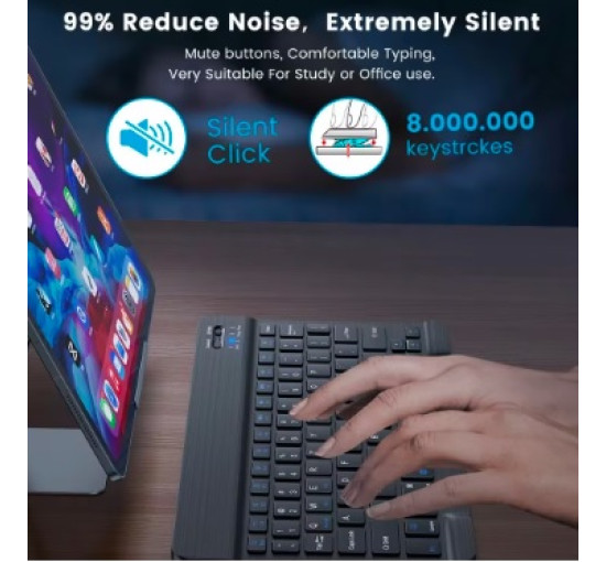 Беспроводная клавиатура Bluetooth для Android, IOS, Windows Mini 78-клавишная (my-11151)