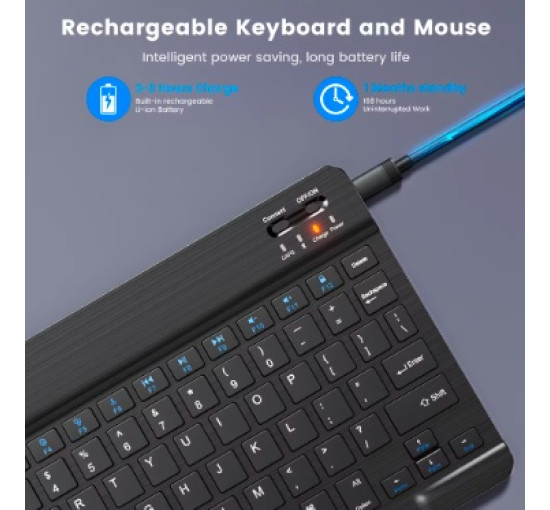 Беспроводная клавиатура Bluetooth для Android, IOS, Windows Mini 78-клавишная (my-11151)