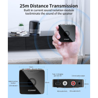 Bluetooth-адаптер ANNNWZZD AN-BR13B для домашньої стереосистеми Hi-Fi чорний (my-11132)