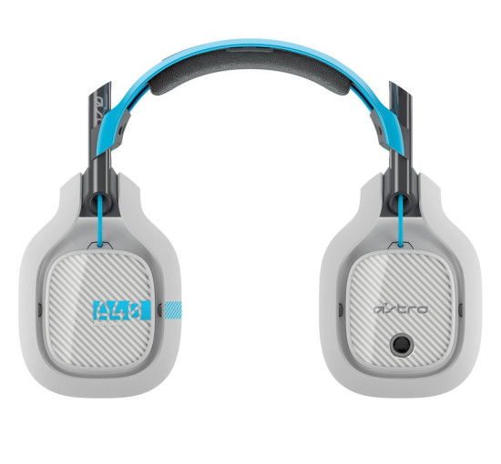 Дротова ігрова гарнітура ASTRO A40 + MixAmp M80 сіра/синя Б/У (my-8092)
