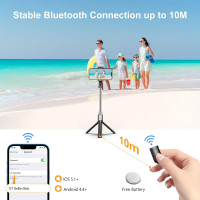 Штатив для селфи Gritin G3900 с Bluetooth-подставкой 4в1со съемным беспроводным пультом дистанционного управления (my-8094)
