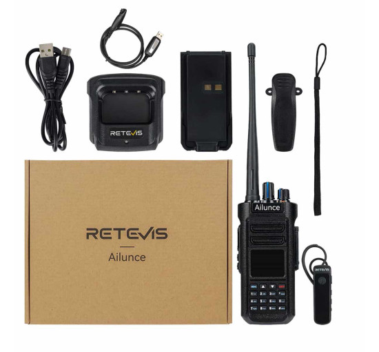 Рация двухдиапазонная Retevis Ailunce HD2 портативное любительское радио с GPS (my-8017)