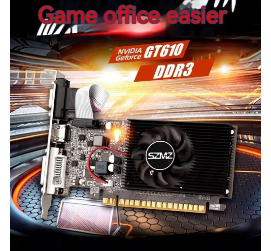 Видеокарта SZMZ NVIDIA GeForce GT 610 2 ГБ DDR3 (my-8047)