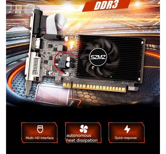 Видеокарта SZMZ NVIDIA GeForce GT 610 2 ГБ DDR3 (my-8047)